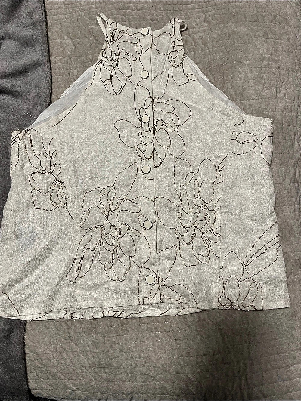 Jason Wu Floral Embroidered Tank Top Size Small